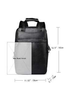 กระเป๋าเป้อเนกประสงค์ ปานกลาง สีพื้น - สีดำ - ดู 6