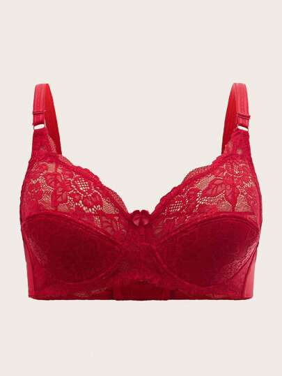 花卉蕾絲鋼圈文胸