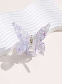 1 件女用優雅多功能防滑強力夾爪夾,搭配醋酸纖維蝴蝶裝飾,適合日常使用和作為禮物 - 彩色 - 查看 6