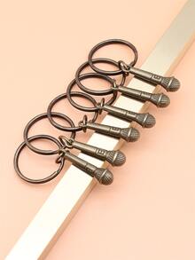 Móc khóa micro 6 chiếc - Đồng - Xem 2