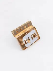 2pcs DIY Metal Lock Bag Case Buckle Clasp For Handbag Shoulder Bag Purse Accessories Bag Lock - Gold - View 5