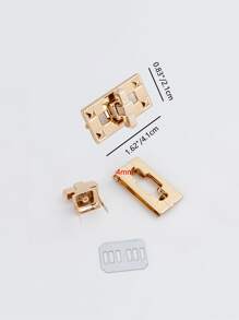 2入組DIY金屬鎖包殼套扣飾扣適用於手提包單肩包錢包配件包鎖