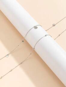 2 cái/bộ Dây chuyền vòng eo quyến rũ - Bạc - Xem 4