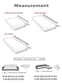 1pc stevige stretchy sofa stoelhoes, minimalistische polyester bank kussenhoes voor thuis