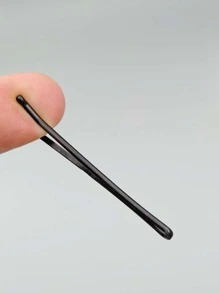 50入組素色髮夾 - 黑色 - 查看 3