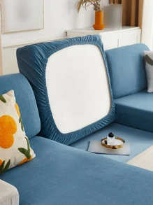 1pc stevige stretchy sofa stoelhoes, minimalistische polyester bank kussenhoes voor thuis