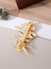 1 cái kẹp tóc thời trang có cấu trúc dành cho nữ - Vàng - Xem 2