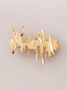 1 cái kẹp tóc thời trang có cấu trúc dành cho nữ - Vàng - Xem 4