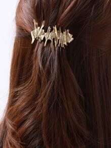 1 cái kẹp tóc thời trang có cấu trúc dành cho nữ - Vàng - Xem 6