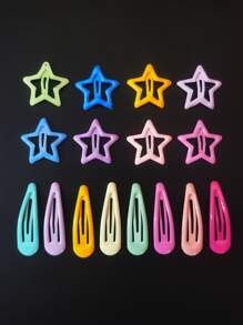 40 chiếc kẹp tóc kim loại hình giọt nước nhiều màu 2 inch (Màu ngẫu nhiên) - Nhiều màu - Xem 2