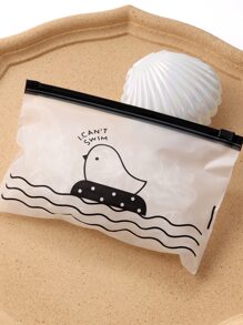 500pcs/Set Transparent High Elasticity Disposable Hair Ties For Women,Hair Accessories,Ponytail ,Hair Rope, Rubber Band,Gym Sport Outfit Head Accessories - Clear - View 2