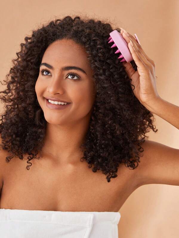 SHEIN Basic living 1pc Scalp Massager Shampoo Brush Scrubber with Soft