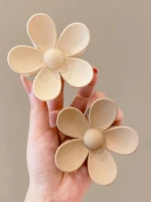 2pcs Women Flower Design Fashion Hair Claw Cutehair Clip Hair Jaw Clip Hair Clamps