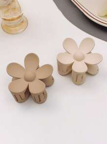 2pcs Women Flower Design Fashion Hair Claw Cutehair Clip Hair Jaw Clip Hair Clamps