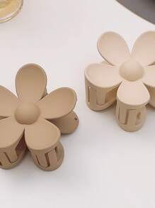 2pcs Women Flower Design Fashion Hair Claw Cutehair Clip Hair Jaw Clip Hair Clamps