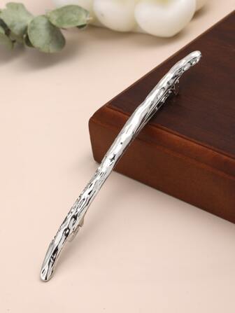 极简主义金属 U 型后头弹簧夹街头，金色头饰