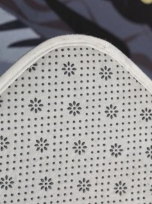 1pc Dog & Slogan Graphic Door Mat, Cartoon Polyester Indoor Outdoor Rug For Home - Multicolor - View 4