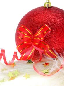 TIMBLESSING 10入組/套塑膠禮品包裝結,雙色蝴蝶結禮品包裝裝飾 - 紅色 - 查看 5