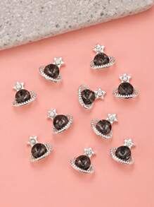 10入組星球形狀美甲飾品 - 彩色 - 查看 4