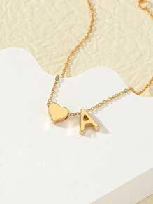 Vòng tay trang trí chữ & trái tim - Vàng - Xem 3