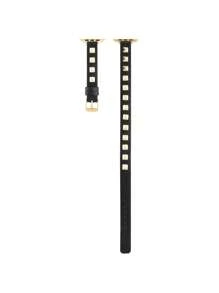 1pc Rivet Decor PU Apple Watch Band Compatible With Apple Watch 38mm 40mm 41mm 42mm 44mm 45mm 49mm Punk Style Strap Compatible With Apple Watch Series 9 8 7 SE 6 5 4 3 2 1