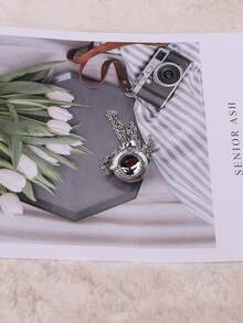 Vòng cổ mặt dây chuyền trang trí bằng đá rhinestone - Nhiều màu - Xem 2
