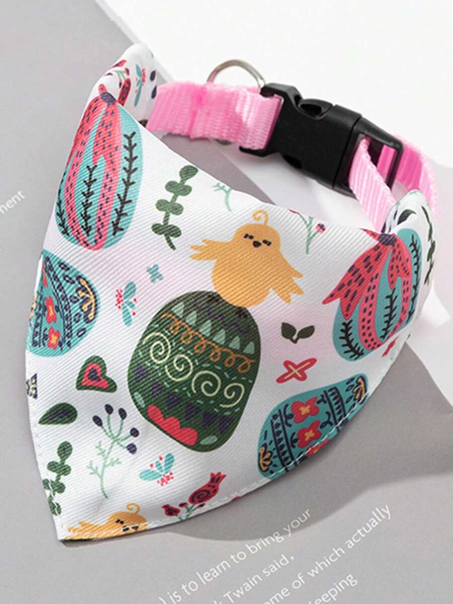 Phụ kiện khăn lau nước dãi Love Bone bằng polyester có thể điều chỉnh được dành cho chó và mèo cưng nhỏ (Nơ ngẫu nhiên)