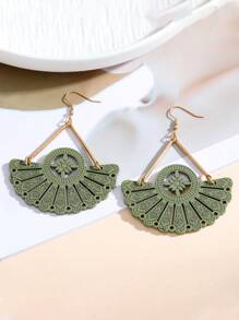 2入組扇子裝飾耳墜 - 彩色 - 查看 1