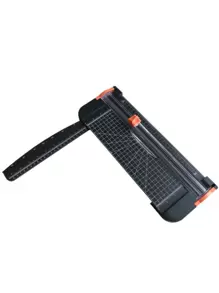 Tabla de cortar con patrón a cuadros de unicolor de 1 pieza, cortador de papel multiusos Simple para oficina, escuela - Negro - Ver 1