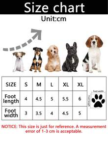 4 piezas De zapatos para mascotas con decoración de diamantes de imitación para perros y gatos para clima frío - Rojo - Ver 5