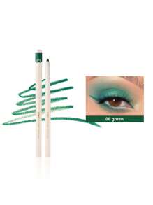 1 pieza Lápiz delineador de ojos de larga duración Sombra de ojos Y2K - Verde - Ver 1