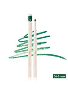 1 pieza Lápiz delineador de ojos de larga duración Sombra de ojos Y2K - Verde - Ver 4