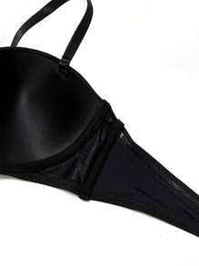 環鏈聚攏內衣 - 黑色 - 查看 6