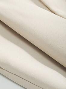 DAZY 经典纯色锥形裤，商务休闲，女士正装裤 - 米色 - 查看 4