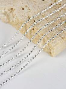 1pkg Dài 1M 1Mm Móng Tay Nghệ Thuật Trang Trí Dây DIY Móng Tay Quyến Rũ Móng Đá Quý Đồ Dùng Làm Móng - Bạc - Xem 3