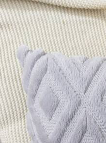 1 Đồng Màu Xám Nhạt Họa Tiết Hình Học Đệm Mà Không Làm Đầy, Hiện Đại Co Giãn Nhà Ném Gối - Màu Xám nhạt - Xem 5