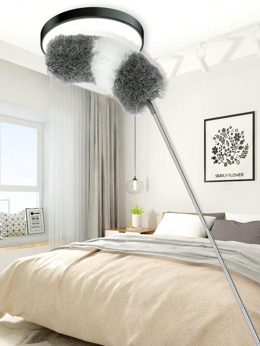 1入組長彈性除塵器家用滌綸除塵刷 - 彩色 - 查看 1