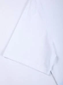 Manfinity Homme Áo thun & Áo lót Nam Lá thư Ombre Giải trí - Xanh và trắng - Xem 6