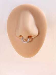 Cubic Zirconia Decor Nose Ring