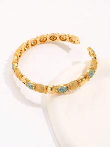 Rhinestone Decor Beaded Bangle - Multicolor - View 2