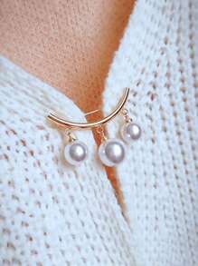 2 chiếc phụ nữ trang trí ngọc trai giả trang trí trâm trang nhã cho bữa tiệc - Nhiều màu - Xem 2