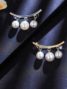 2 chiếc phụ nữ trang trí ngọc trai giả trang trí trâm trang nhã cho bữa tiệc - Nhiều màu - Xem 3