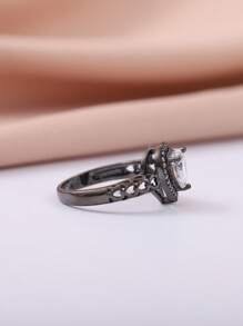 Nhẫn Trang Trí Trái Tim Đính Đá Cubic Zirconia - Nhiều màu - Xem 4