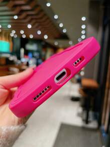 Carcasa de teléfono a prueba de caídas de unicolor con borde ondulado compatible con iPhone XR, 11, 12, 13, 14, 15, 16, 16 Plus, 13 Pro Max, 11 Pro, XR, XS, 12 Pro Max, 14 Plus y otros modelos