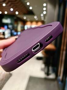 Solid Color Wavy Edge Anti-Drop Phone Case Compatible With Apple XR, 11, 12, 13, 14, 15, 16, 16 Plus, 13 Pro Max, 11 Pro, XR, XS, 12 Pro Max, 14 Plus, 17, 17 Pro Max, Fashionable Item