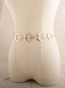 Mujer 1 pieza Cinturón de cadena sol & con diseño de luna moda para Decoración de vestido - Dorado - Ver 1