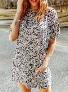 滿版印花口袋貼布T恤 - 彩色 - 查看 1