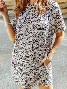 滿版印花口袋貼布T恤 - 彩色 - 查看 3