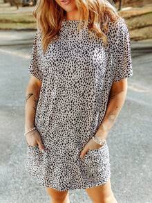 滿版印花口袋貼布T恤 - 彩色 - 查看 4