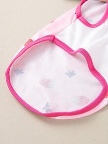 1入組草莓圖案寵物背心適用於狗狗和貓適合夏天 - 彩色 - 查看 5